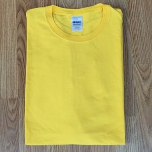 Gildan Ultra Cotton Gold Short Sleeve Tee-NWOT